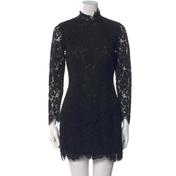 Ganni Jerome Dress Buy Ganni Blue Light-Blue Lace Jerome Dress For